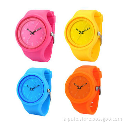 Silicon Lighting Jelly Watch with PU Leather and Your Brand Logos Welcomed